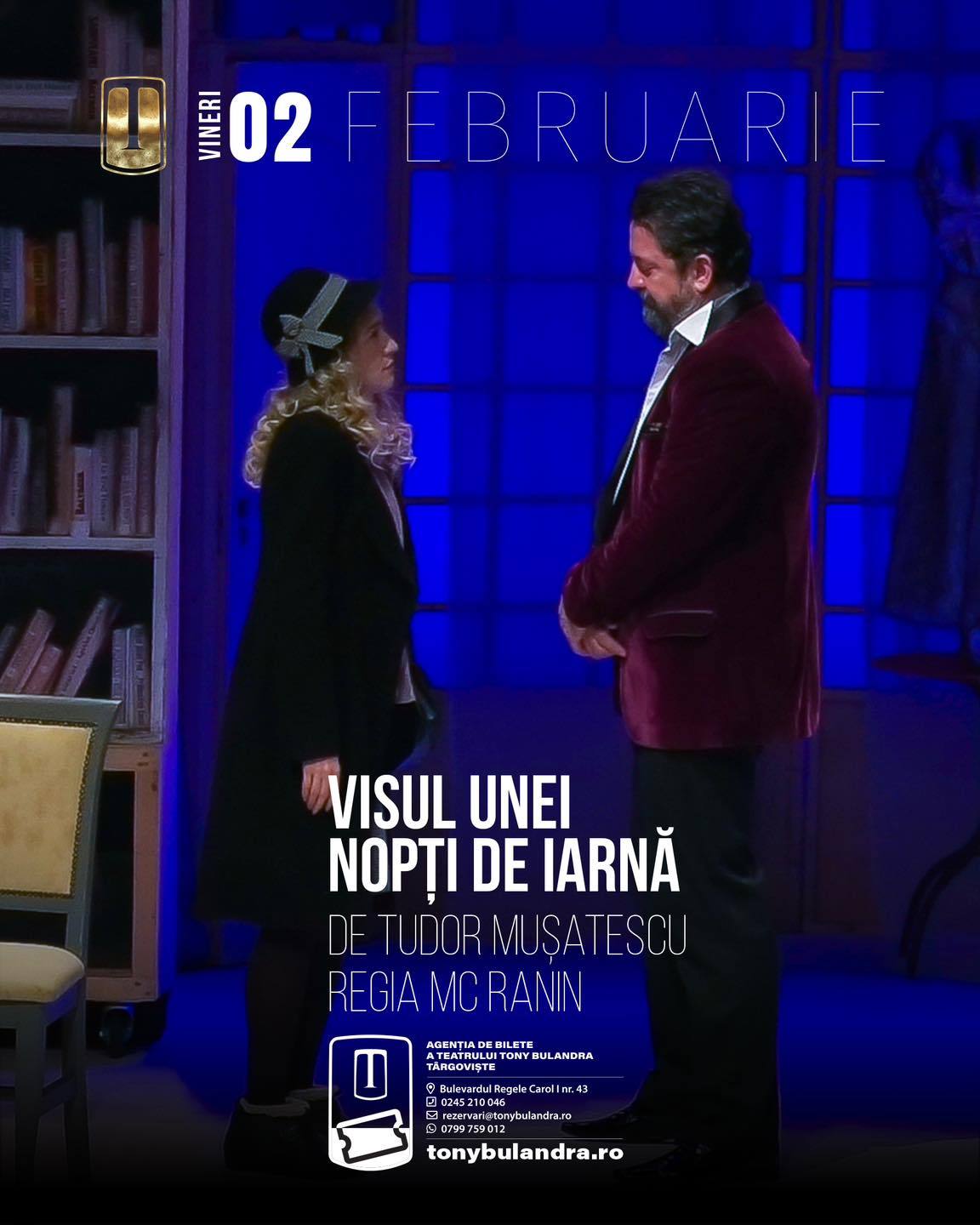 You are currently viewing Visul unei nopți de iarnă, vineri, la Teatrul Tony Bulandra din Târgoviște