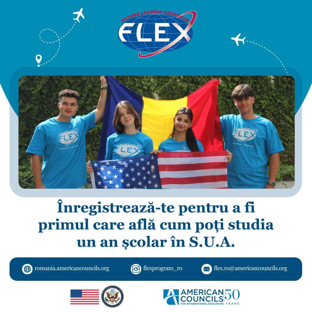 You are currently viewing American Councils for International Education anunță deschiderea sesiunii de preînscriere pentru bursele Future Leaders Exchange Program (FLEX) 2025-2026