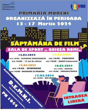 Read more about the article Mâine debutează „Săptămâna Filmului”, la Moreni