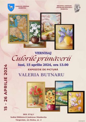 Read more about the article Expoziția de pictură – ”Culorile primăverii”, la Biblioteca Județeană ”Ion Heliade Rădulescu”