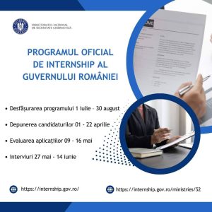 Read more about the article Au fost lansate înscrierile pentru Programul Oficial de Internship al Guvernului României