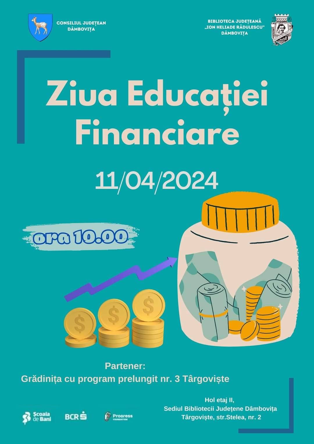 You are currently viewing „Ziua Educației Financiare” – Eveniment inedit la Biblioteca Județeană „I. H. Rădulescu”