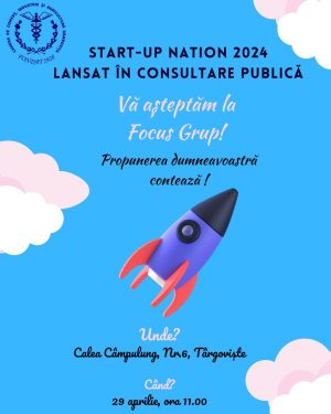 Read more about the article FOCUS GRUP la Camera de Comerț, Industrie și Agricultură Dâmbovița privind proiectul de act normativ din cadrul Programului Start-Up Nation 2024