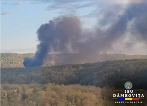 Read more about the article Incendiu puternic la Moreni! Pompierii au intervenit!
