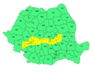 Read more about the article Atenție: Cod galben de ninsori însemnate cantitativ