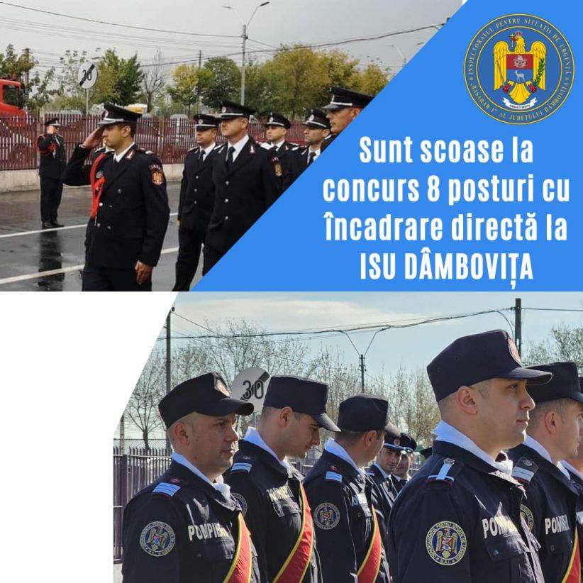 You are currently viewing ISU Dâmbovița scoate la concurs 8 posturi cu încadrare directă