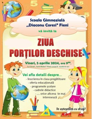 Read more about the article Ziua porților deschise, vineri, la Școala „Diaconu Coresi” Fieni