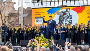 Read more about the article Eveniment național de lansare a candidaților AUR pentru alegerile din 9 iunie, ieri, la Târgoviște