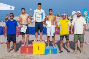 Read more about the article Florin Rudaru a adus prima medalie pentru CS Târgoviște la Campionatul Național de lupte pe plajă