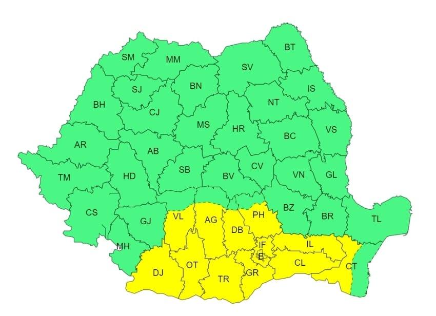 You are currently viewing METEO – Luni, 07 iunie 2024: Cod Galben de caniculă în județul Dâmbovița!