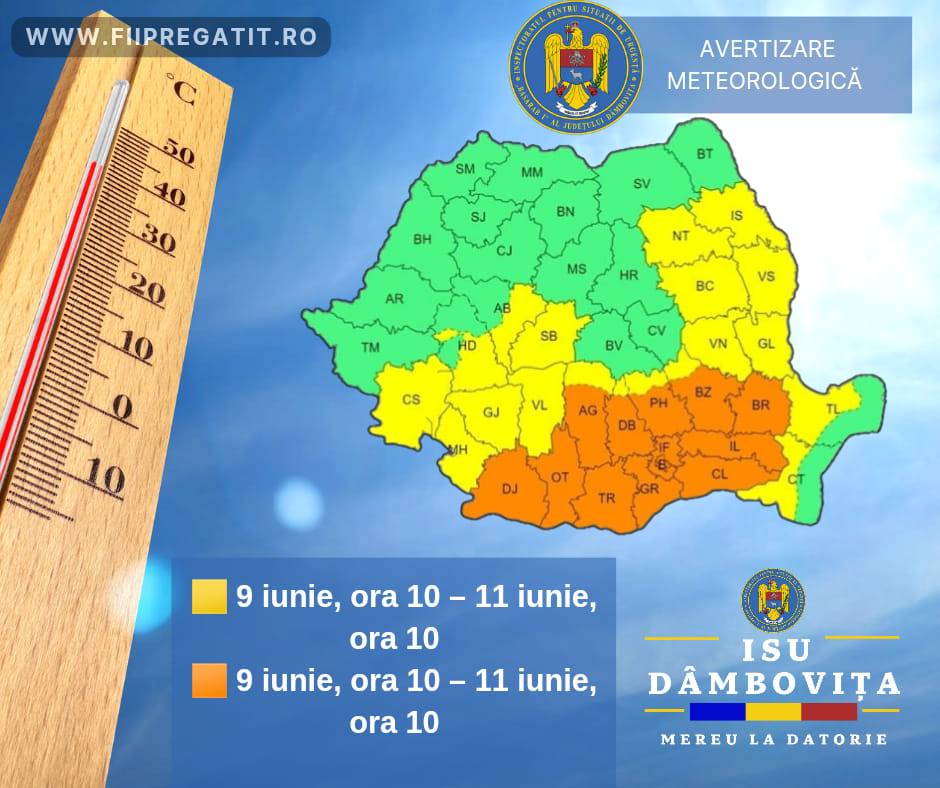 You are currently viewing Vezi recomandările ISU Dâmbovița, pentru perioadele caniculare