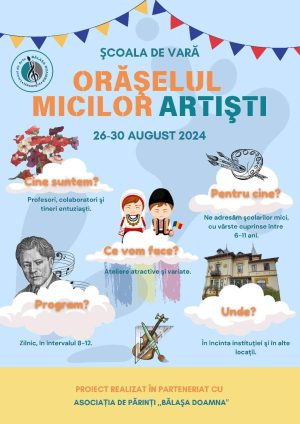 Read more about the article Școala de Vară organizată de Liceul de Arte „Bălașa Doamna” a ajuns la ediția a IV-a!