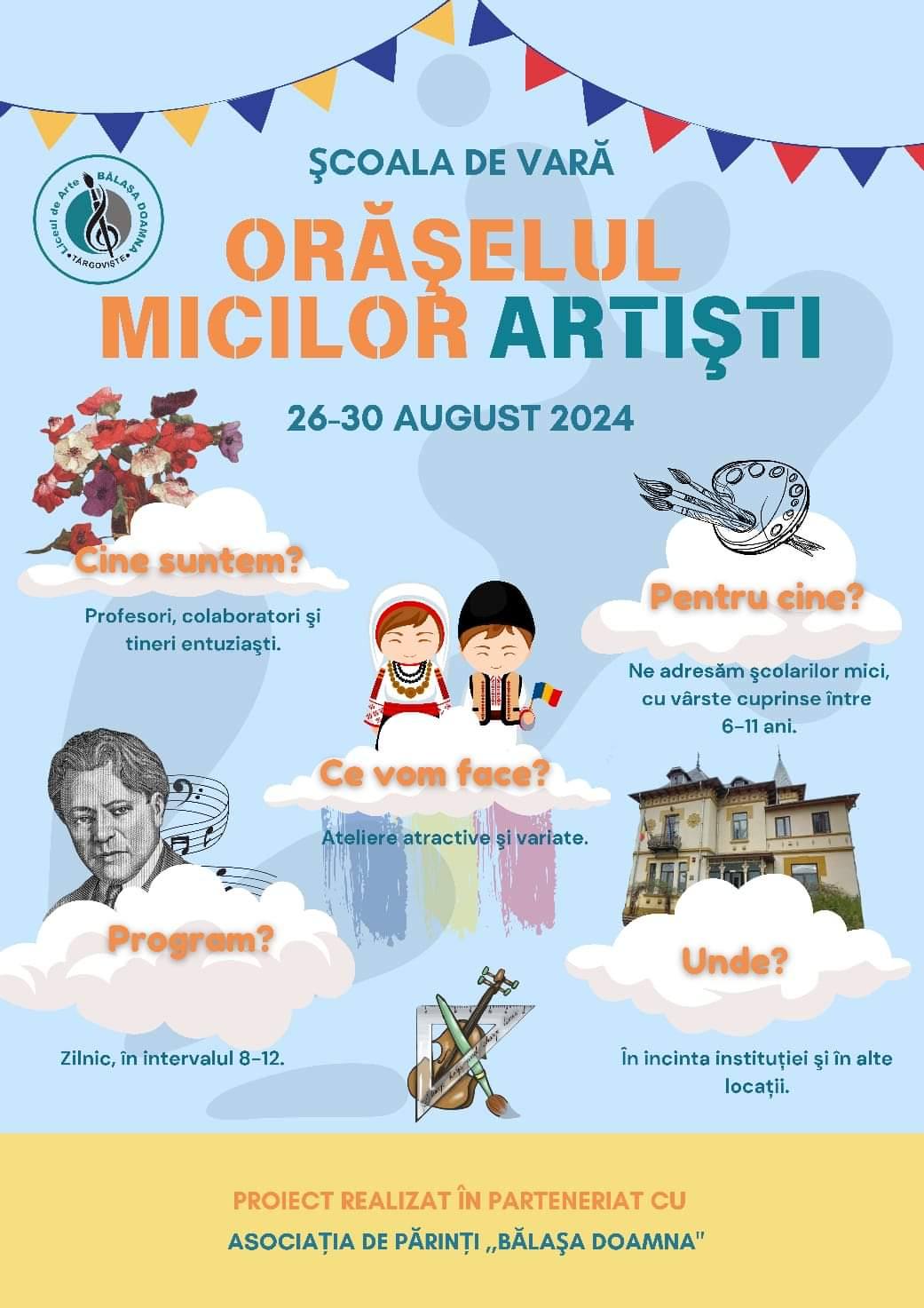 You are currently viewing Școala de Vară organizată de Liceul de Arte „Bălașa Doamna” a ajuns la ediția a IV-a!