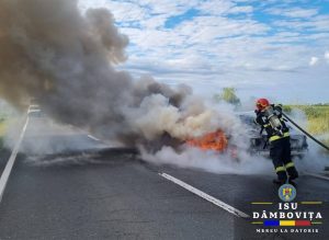 Read more about the article Au autoturism a fost mistuit de flăcări, la Văcărești!