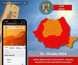 Read more about the article WEEK-END CU TEMPERATURI EXTREME ÎN JUDEȚUL DÂMBOVIȚA! A FOST ACTIVAT CODUL ROȘU DE CANICULĂ!