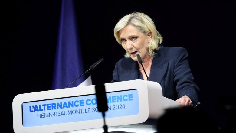 You are currently viewing Partidul lui Marine Le Pen a ieșit pe locul III la alegerile de astăzi, din Franța