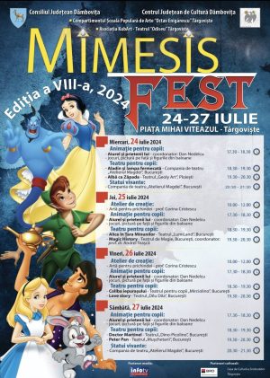 Read more about the article La Târgoviște va avea loc Festivalul de teatru pentru copii „Mimesis Fest”, ediția a VIII-a