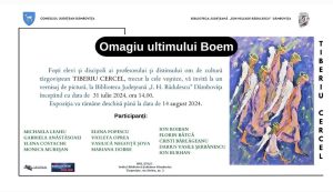 Read more about the article ”Omagiu ultimului Boem” – Expoziție de pictură la Biblioteca Județeană ”I. H. Rădulescu”