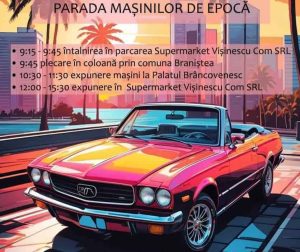 Read more about the article Duminică va avea loc, la Braniștea, Parada Mașinilor de Epocă
