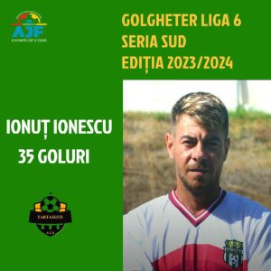 Read more about the article Ionuț Ionescu, de la ACS Tărtășești, cel mai prolific marcator al Ligii 6 – Seria Sud