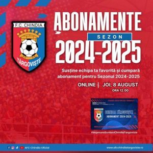 Read more about the article Chindia Târgoviște pune în vânzare abonamente pentru sezonul 2024-2025. De când pot fi achiziționate și care este cel mai ieftin
