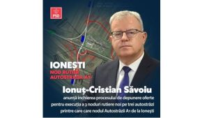 Read more about the article Ionuț Săvoiu, secretar de stat MT: se va realiza completarea relațiilor nodului rutier de la Ionești amplasat pe A1