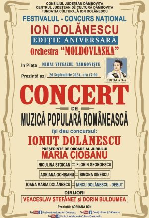 Read more about the article Concert de muzică populară românească în cadrul Festivalul Național „Ion Dolănescu”