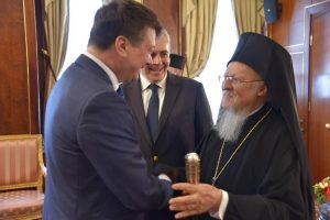 Read more about the article Ionuț Vulpescu, primit de arhiepiscopul Constantinopolului, Bartolomeu I