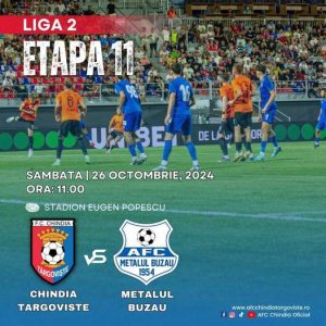 Read more about the article Chindia Târgoviște, întâlnire cu Metalul Buzău în week-end! Au fost puse în vânzare biletele