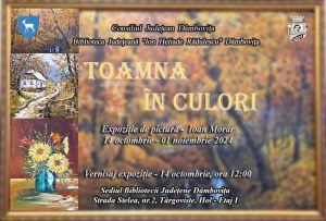 Read more about the article Expoziție de pictură – ”Toamna în culori”, la Biblioteca Județeană ”Ion Heliade Rădulescu”