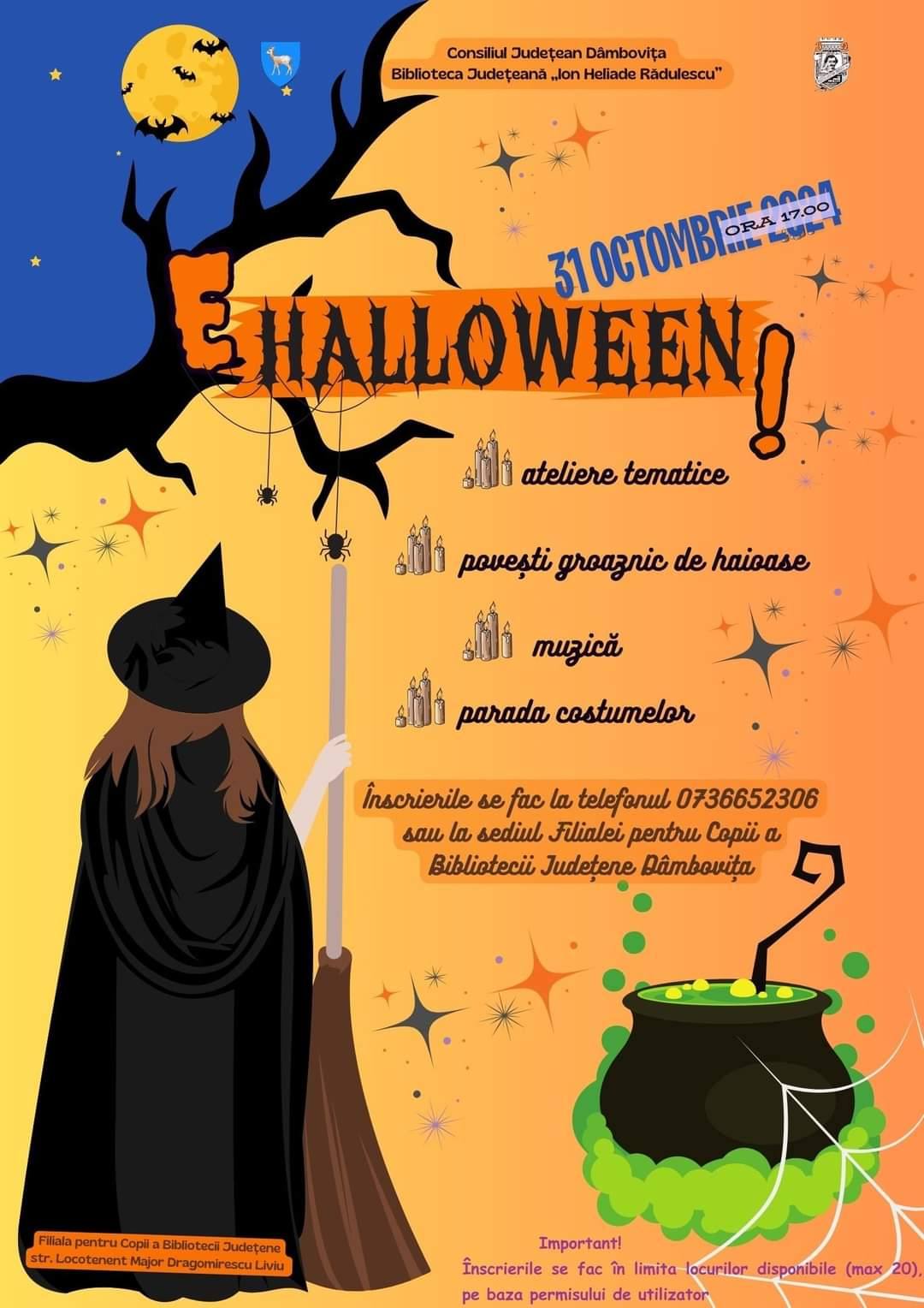 You are currently viewing „E Halloween!” – petrecere tematică, organizată de Filiala pentru copii a Bibliotecii Județeane Dâmbovița