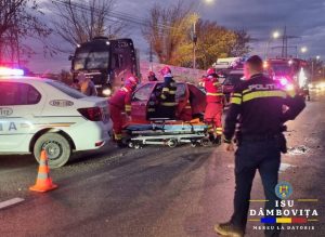 Read more about the article Accident rutier în Târgoviște, soldat cu rănirea a două persoane!