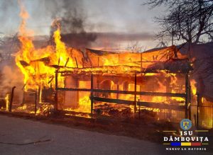 Read more about the article Incendiu violent într-o gospodărie din Bărbulețu – Dâmbovița!