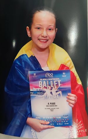 Read more about the article Locul IV, la Campionatul Mondial din Polonia, pentru dansatoarea din Răcari, Daria Sandu
