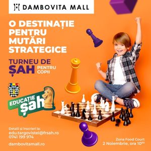 Read more about the article Șahul este mâine vedeta, la Dâmbovița Mall