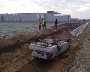 Read more about the article Un autoturism s-a răsturnat în localitatea Lungulețu! O femeie a fost rănită!