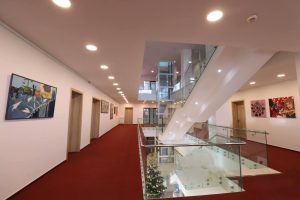 Read more about the article Holurile rectoratului UVT s-au îmbogățit cu opere de artă realizate de elevii Liceului „Bălașa Doamna”