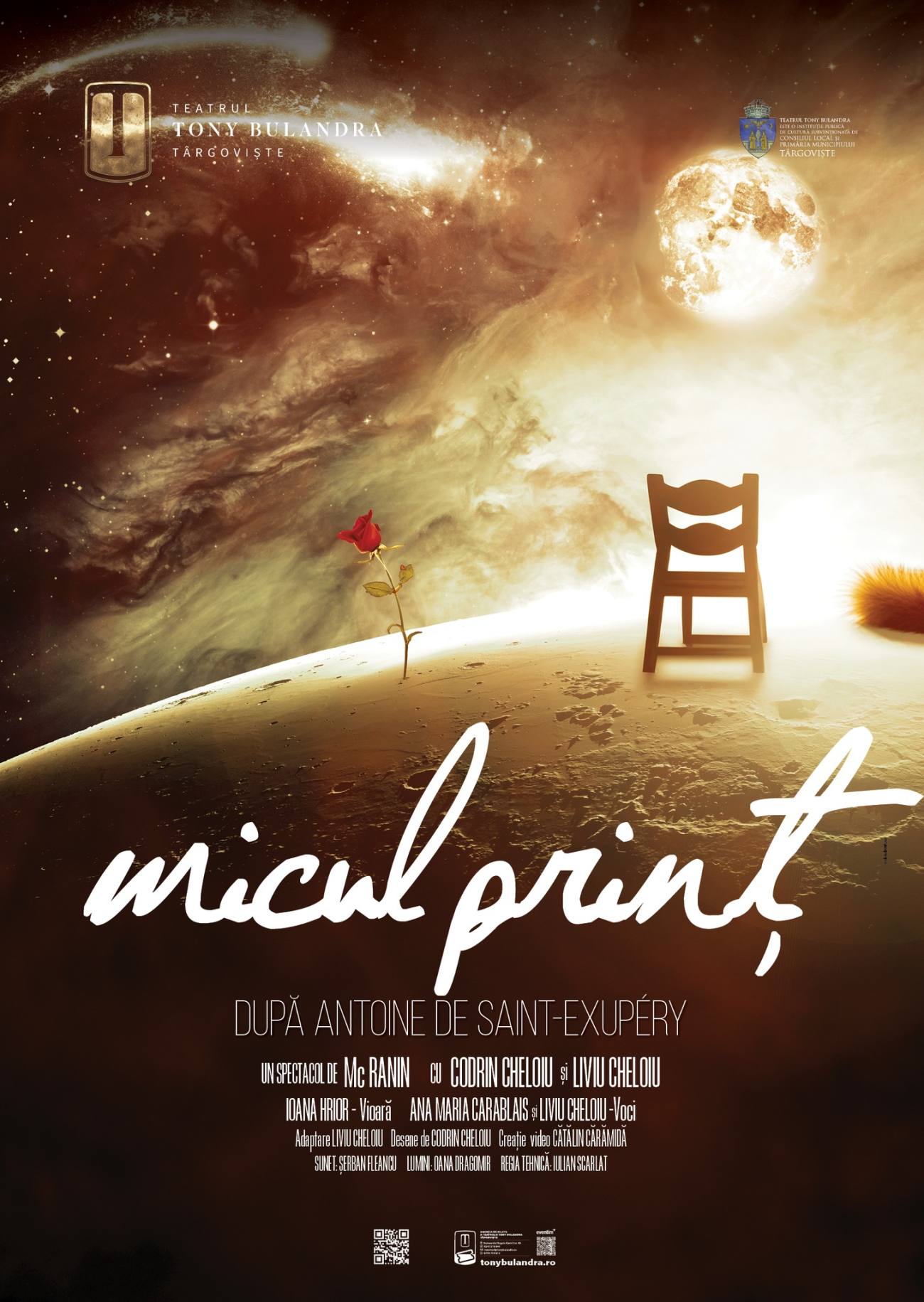 You are currently viewing Micul prinț îi va fermeca pe spectatorii Teatrului Tony Bulandra, duminică, 8 decembrie