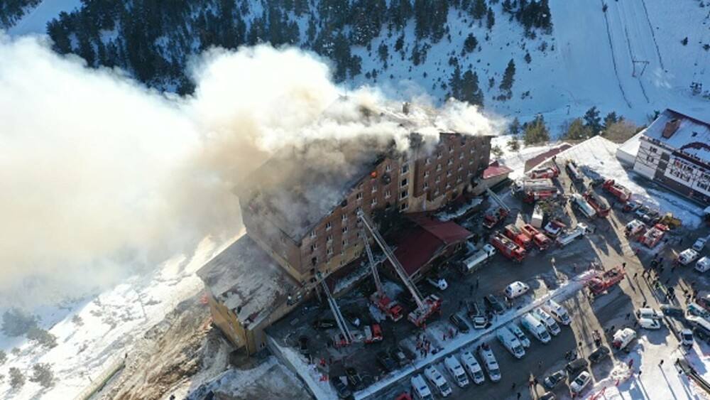 You are currently viewing Cel puţin zece oameni au murit într-un incendiu izbucnit într-o stațiune de ski din Turcia