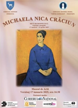 Read more about the article „MICHAELA NICA CRĂCIUN (1934 – 2023) – MICĂ RETROSPECTIVĂ”,  deschisă la Muzeul de Artă din Târgoviște