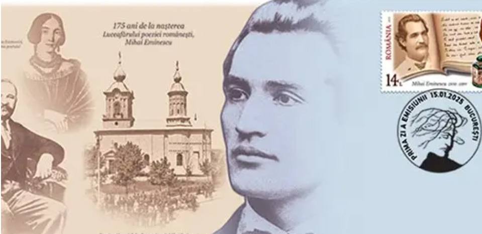 You are currently viewing Poetul Mihai Eminescu, omagiat de Romfilatelia!