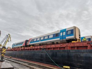 Read more about the article Primele trenuri Intercity private din România au ajuns în Portul Constanța