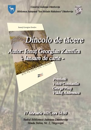 Read more about the article O nouă lansare de carte va avea loc la Biblioteca Judeţeană Dâmboviţa