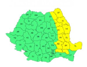 Read more about the article Cod galben de viscol în estul ţării
