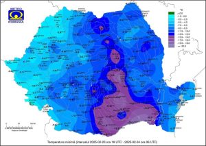 Read more about the article Săptămâna începe cu ger extrem, în județul Dâmbovița