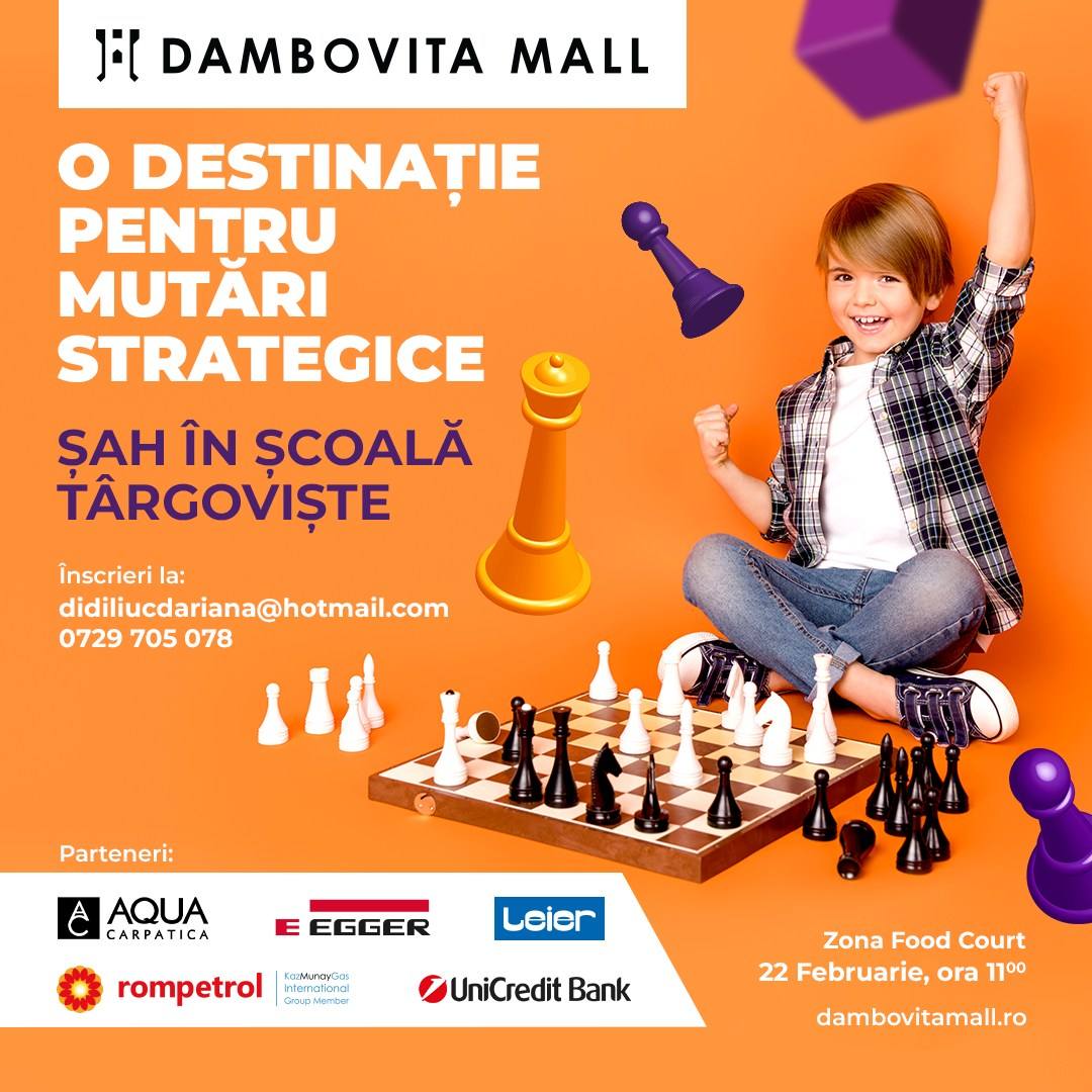 You are currently viewing Dâmbovița Mall devine sâmbătă destinația perfectă pentru copiii pasionați de șah