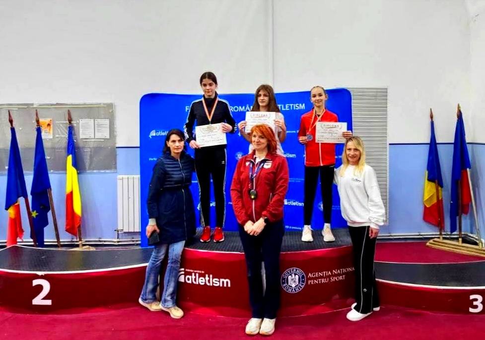 You are currently viewing De două ori pe podium! Atleta târgovișteană Sonia Ilie, medaliată cu argint și bronz la Campionatul Național Indoor U14 și U13