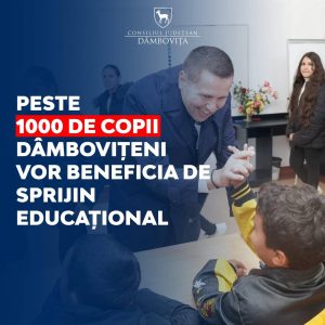 Read more about the article Peste 1.000 de copii dâmbovițeni vor beneficia de sprijin educațional!