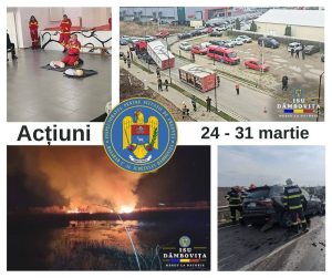 Read more about the article Săptămână încărcată, pentru pompierii dâmbovițeni