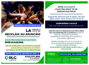 Read more about the article Campanie de colectare a deșeurilor electrice, în perioada 10-21 martie, la Titu